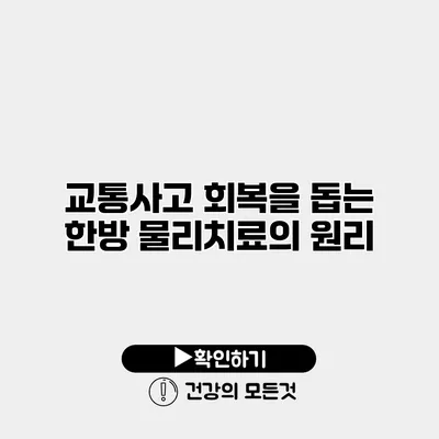 교통사고 회복을 돕는 한방 물리치료의 원리